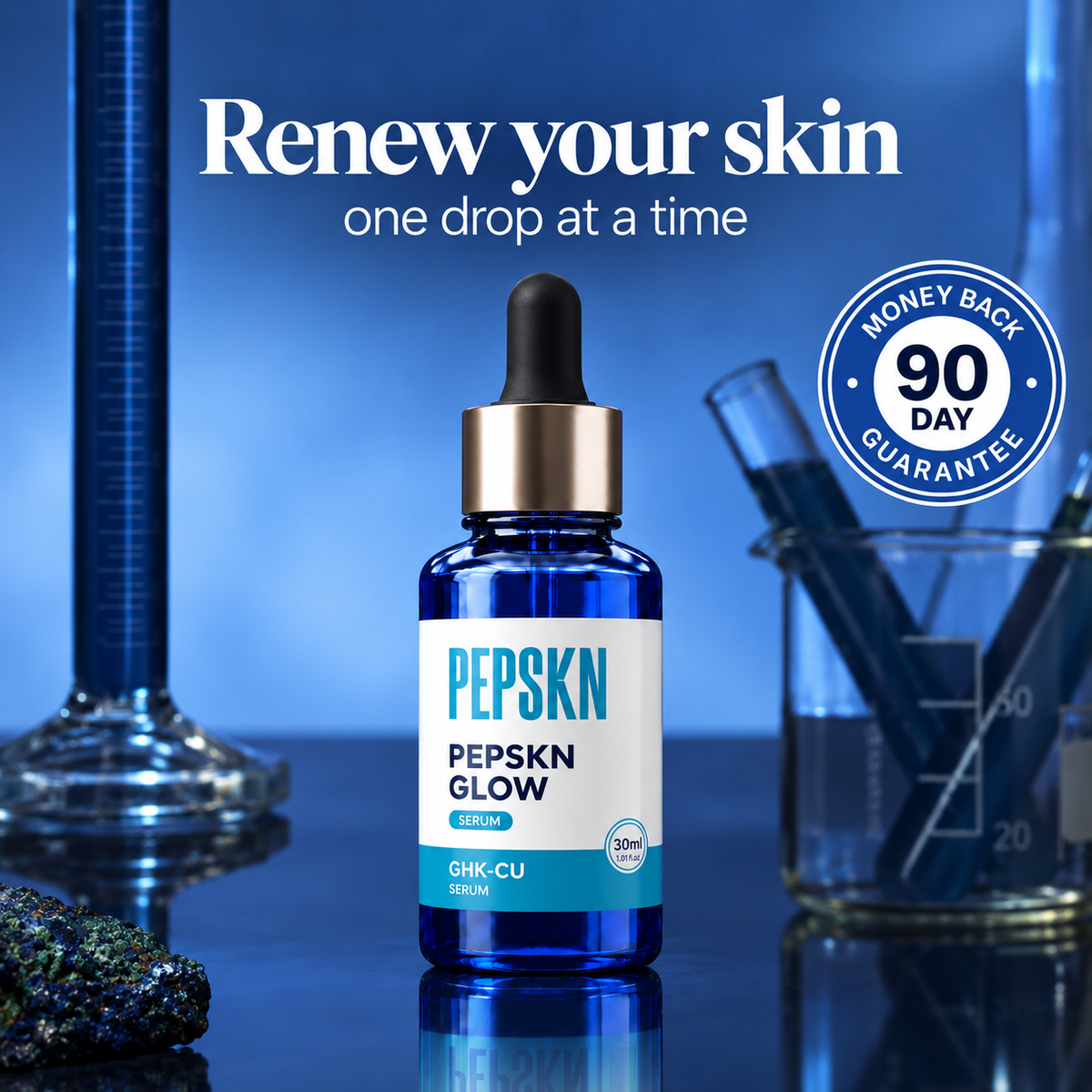 The Most Advanced Youth Copper Peptide Serum Powered by Pure GHK-cu